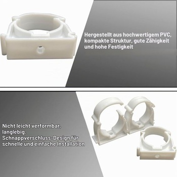 Svorka na kabelové trubky, potrubní spony, potrubní spona 25 mm, kabelové spony, 50 kusů, M25