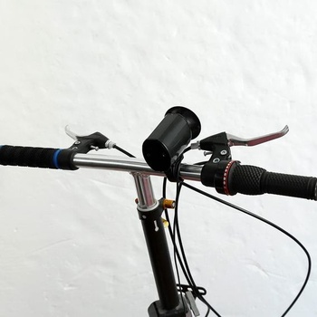 Klaksón na bicykel Tbest, klaksón na bicykel, ultra hlasný elektrický zvonček na bicykel, čierny, 6 hlasných
