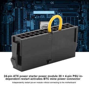 24pinový ATX napájací adaptér, prepojovací nástroj pre BTC miner, reštartovací konektor napájania