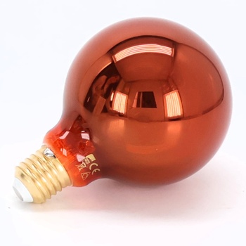 EGLO LED E27 stmívatelná, kulovitá spirálová žárovka, vintage lampa měděné barvy s retro designem,