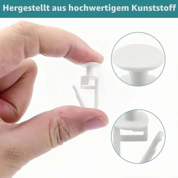 125 kusů háčků na záclony, válečků na záclony s hlavicí 11 mm