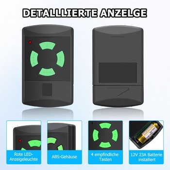 Náhrada za ručný vysielač Hörmann hsm4 437230, diaľkové ovládanie s automatickým učením kódovania