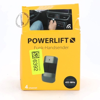 Schellenberg Powerlift 4-kanálový rádiový diaľkový ovládač pre otvárače garáží a brán, rádiová