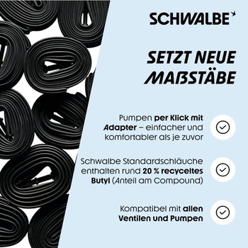 Schwalbe cestný bicykel (700C) duša, čierna, 28