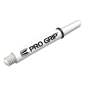 Šipky Target Darts 3 sady Pro Grip Spin - 9 kusů, celkově bílé, střední - 48 mm