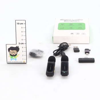 Mini mikrofón pre iPhone, Android a PC - Mini mikrofón Plug & Play s veternou clonou, bezdrôtový