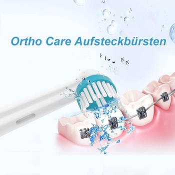 8 kefkových hlavíc Interspace a 8 Ortho Care Essentials, kompatibilných s elektrickými zubnými