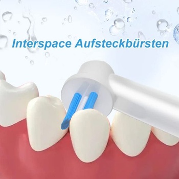8 kartáčkových hlavic Interspace a 8 Ortho Care Essentials, kompatibilních s elektrickými zubními