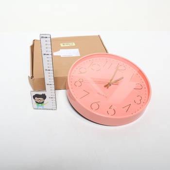 Hodiny Taodyans ružové 30 cm