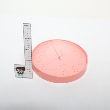 Hodiny Taodyans ružové 30 cm