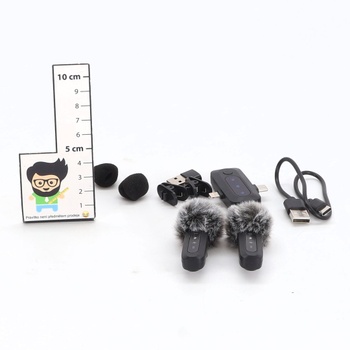 Bezdrôtový klopový mikrofón WARM BOX pre iPhone, iPad a telefón Android, sada 2 mini mikrofónov s