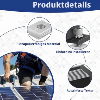 4 kusy 30mm montážních konzol pro solární panely, úchyty pro solární panely, držáky solárních