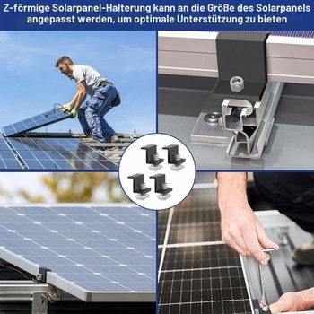 4 kusy 30mm montážnych konzol pre solárne panely, úchyty pre solárne panely, držiaky solárnych