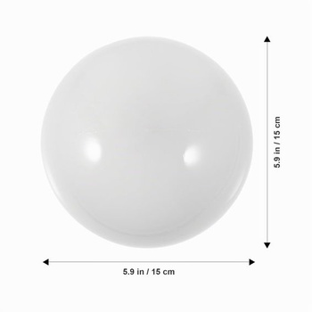 Vonkajšie tienidlo na lampu okrúhle 150 mm 2 kusy krémovo biele plastové tienidlo na stĺpové a