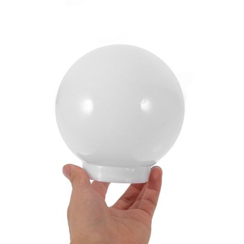 Vonkajšie tienidlo na lampu okrúhle 150 mm 2 kusy krémovo biele plastové tienidlo na stĺpové a