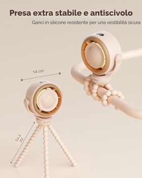 Přenosný ventilátor SWEETFULL S20, 4000mAh