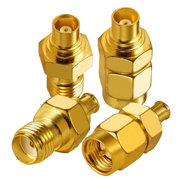 Sada adaptérov Vecys 4 kusov SMA na MCX, adaptéry 4 typov SMA na MCX pre antény, bezdrôtové antény 4G