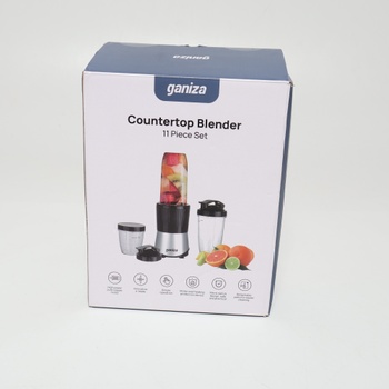 Ganiza Smoothie Maker, mini mixér 900 W, mixér s 25 000 ot./min, 3 tritanové kelímky na cesty (300