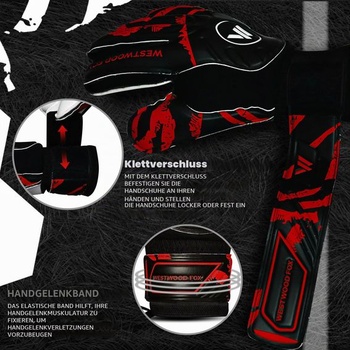 Brankárske rukavice WESTWOOD FOX Fingersave pre futbalových brankárov pre deti, mládež a dospelých, od
