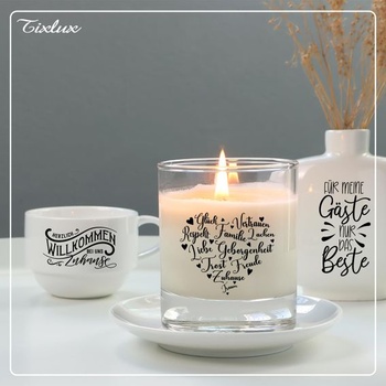 Tixlux 4dielne samolepky na nanášanie, fóliové transferové samolepky 19x14cm na sklo, remeslá,