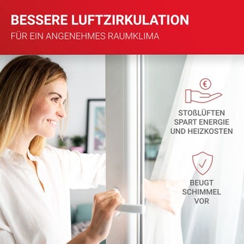 LouMaxx Okenná zarážka – Okenná svorka – Ochrana proti zovretiu okna – Spoľahlivá bezpečnosť, Sada 6