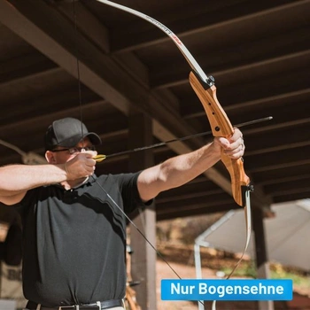 PATIKIL Náhradní tětiva s mosaznými končíky, silikonové úchytky na prsty, náhradní délka tětivy pro