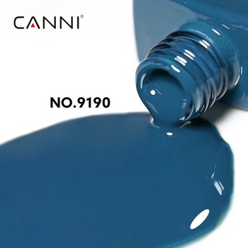 CANNI UV lak na nechty Prírodný tmavomodrý gélový lak na nechty 9190
