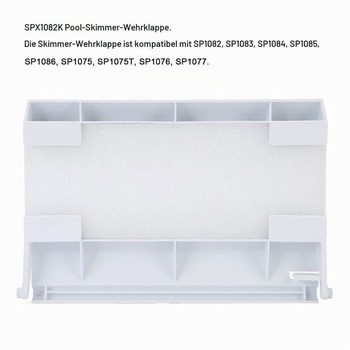 TOP-MAX 1dílná klapka skimmeru SPX1082K, plastový náhradní díl, přepad skimmeru 20 x 14 cm