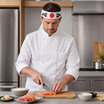 Čelenky Garneck 12 z Japonska, motív ninja, potlačené, priedušná a elastická látka, jedna veľkosť,
