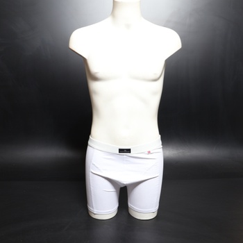 Pánske boxerky DANISH ENDURANCE Premium z bavlny, balenie po 3 a 10 kusoch, biele, veľkosť L