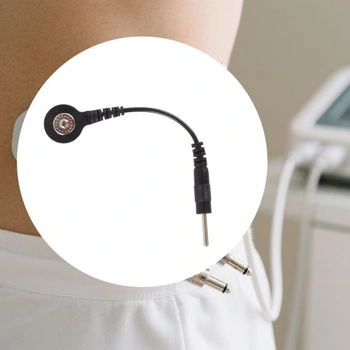 4 kusy elektrodových kabelů s 3,5mm konektorem na 2mm kolíkový drát, terapeutický drát k přístroji