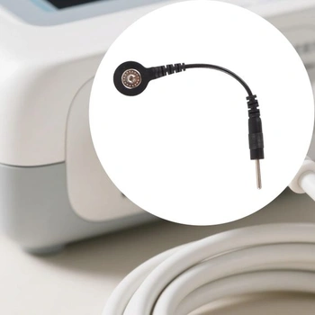 4 kusy elektrodových kabelů s 3,5mm konektorem na 2mm kolíkový drát, terapeutický drát k přístroji