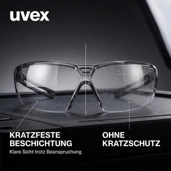 Ochranné brýle Uvex Tune-up – ochranné brýle se 100% UV ochranou – bez kovu, odolné proti zamlžení
