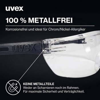 Ochranné brýle Uvex Tune-up – ochranné brýle se 100% UV ochranou – bez kovu, odolné proti zamlžení