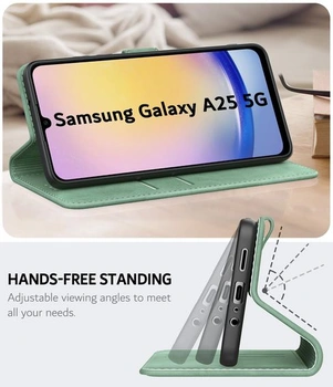 Pouzdro na telefon pro Samsung Galaxy A25 5G, prémiové pouzdro z PU kůže, nárazuvzdorné