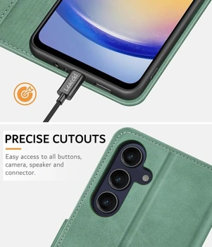 Pouzdro na telefon pro Samsung Galaxy A25 5G, prémiové pouzdro z PU kůže, nárazuvzdorné