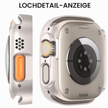 Diruite 2dielne púzdro pre Apple Watch Ultra 3/2/1 49mm ochranné púzdro Starlight 49mm