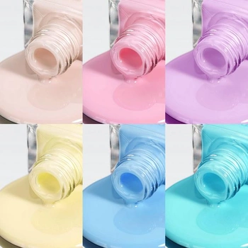 SUPWEE Quick Dry 6 barevná sada na nehty, Macaron Pastell Nagellack Bez UV vícebarevné