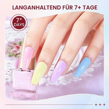 SUPWEE Quick Dry 6 barevná sada na nehty, Macaron Pastell Nagellack Bez UV vícebarevné