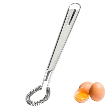 Mini nerezová metla, ručný napeňovač mlieka na kávu, malé miešadlo na omáčky a vajcia, kuchynské
