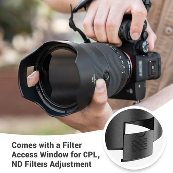 Slnečná clona JJC Bayonet ALC-SH182 pre objektív Sony FE 28–70 mm F2 GM (SEL2870GM) – Nahrádza