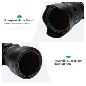 Slnečná clona JJC Bayonet ALC-SH182 pre objektív Sony FE 28–70 mm F2 GM (SEL2870GM) – Nahrádza