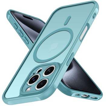 Magnetický kryt ivoler Matt Teal pre iPhone 15 Pro Max 6,7 palca, kompatibilný s MagSafe, [ochrana