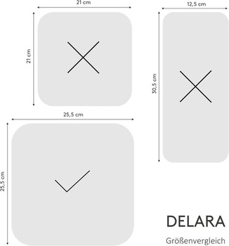 Blomus -DELARA- Chlébník L z práškově lakované oceli, černý, bavlněné látkové pouzdro, moderní