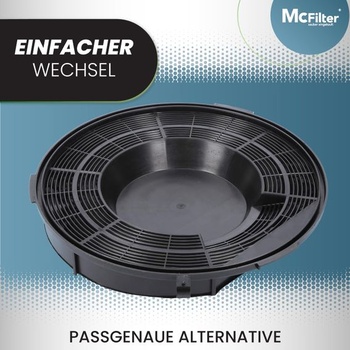 McFilter | 1x Filtr s aktivním uhlím Ø240 mm Typ 28 pro digestoře Alternativa pro Elica Typ 28,
