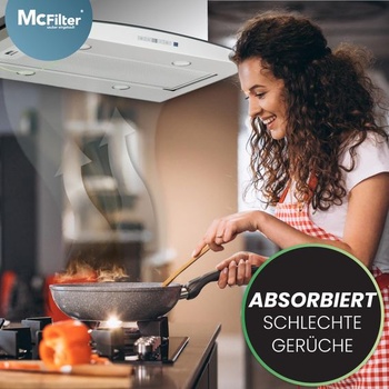 McFilter | 1x Filtr s aktivním uhlím Ø240 mm Typ 28 pro digestoře Alternativa pro Elica Typ 28,
