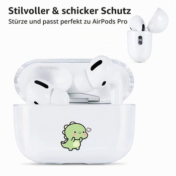 Pouzdro AKABEILA pro AirPods Pro 2, měkké TPU průhledné ochranné pouzdro, nárazuvzdorné pouzdro pro