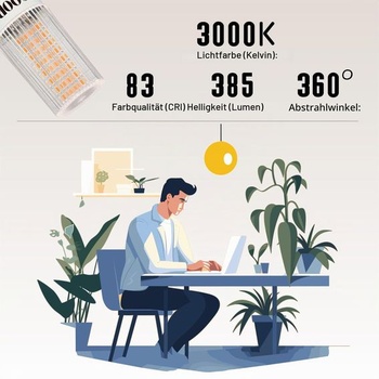 LED žárovky GU10 Corn 3,5W teplá bílá 3000K nahrazují 50W žárovky, balení 6 kusů, 385lm, bez
