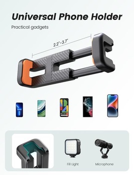 Prenosný a flexibilný statív pre mobilný telefón Pnitri so svetlom