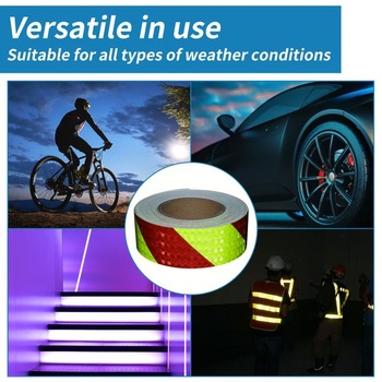 Samolepiace reflexné páska do vozidiel, 25m, žltočervená, 1 kus